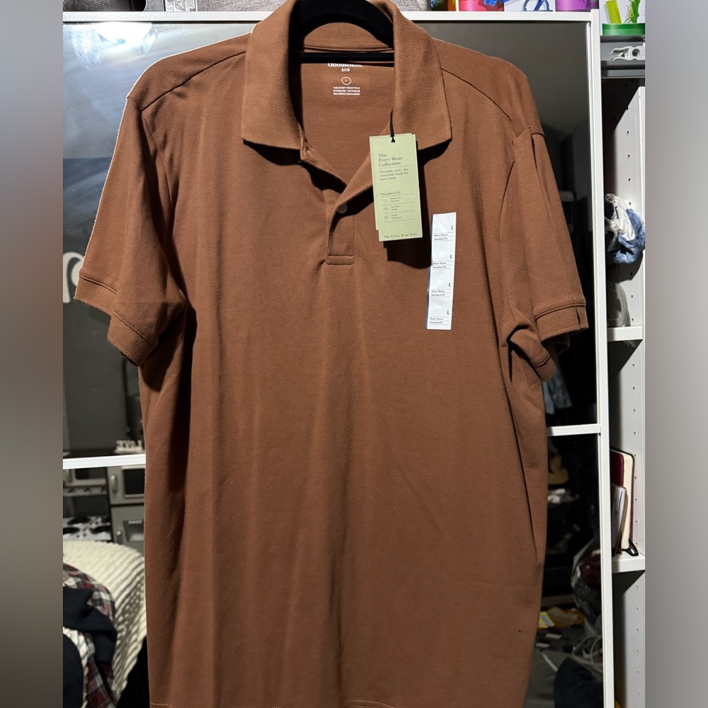 Brown short sleeve shirt brand new